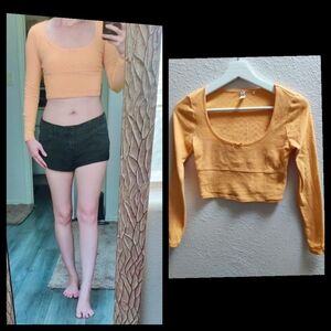 PACSUN*Long sleeves crop top